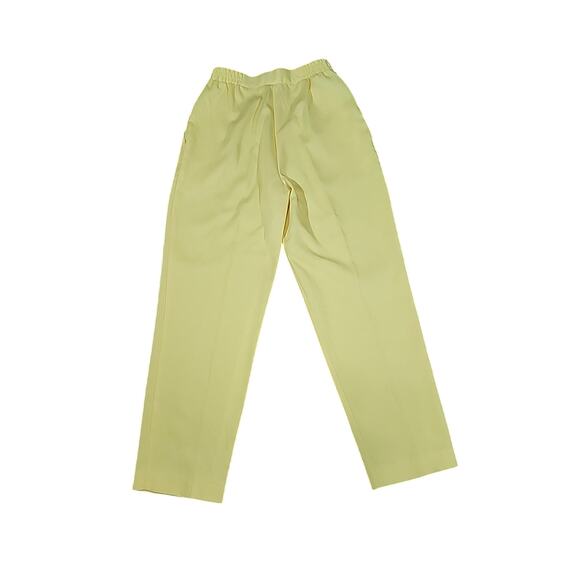 Vtg Classic Directions Pleated Yellow Pants 12 Retro Granny Cottage Core Twee - Picture 3 of 10